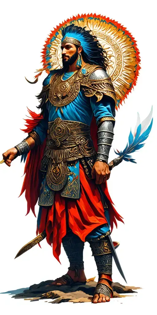 Ancient Mythological Turkish Warrior