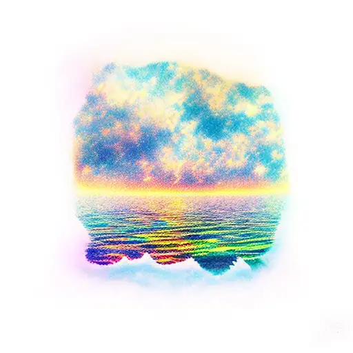 Lake At Night With Galaxy Sky