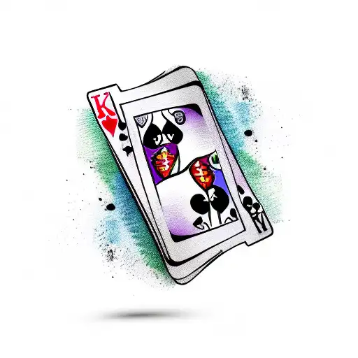 Simple Joker Cards Logo With Color