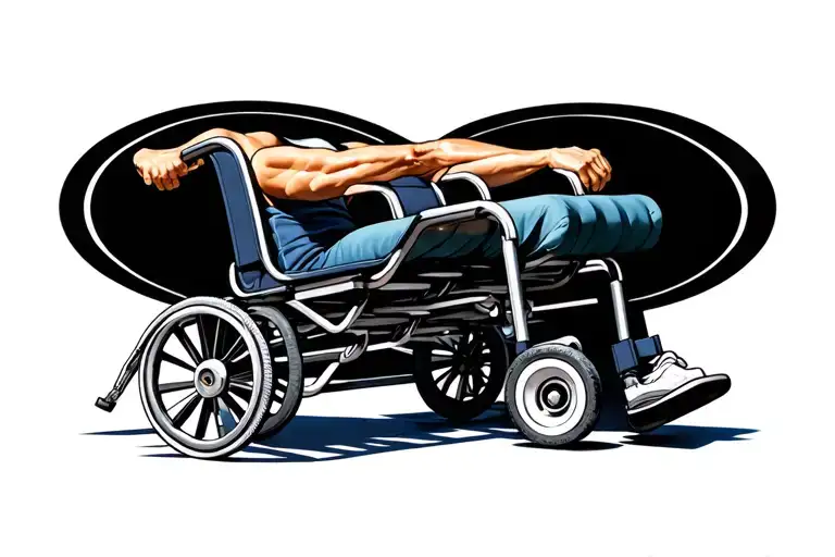 Wheelchair Symbolizing Strength And Resilience