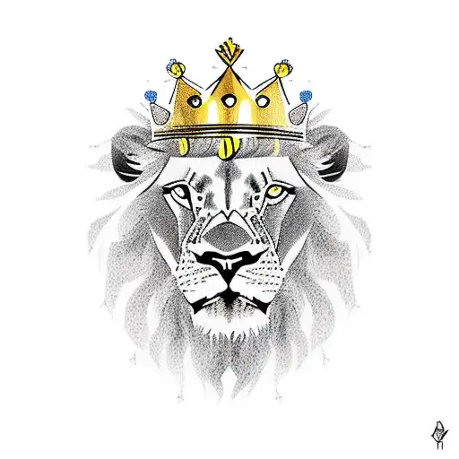 Incorporate A Lion And Crown To Represent Your Favorite Things In A Unique
