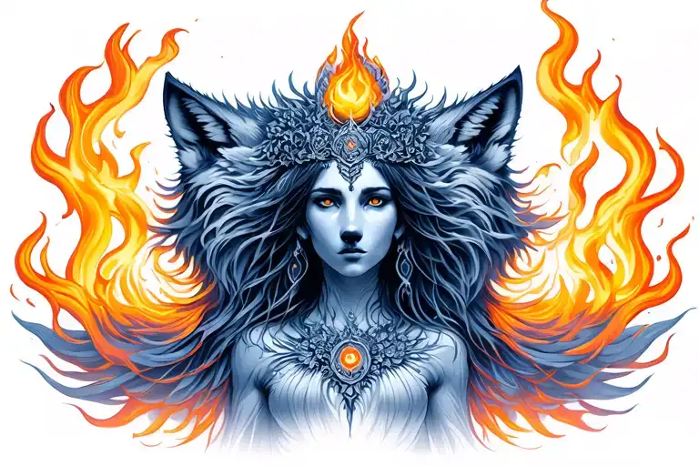 Fire Wolf Goddess Kundalini Awakening 666