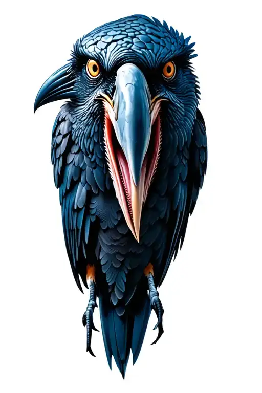 Zombie Crow With Molded Beak