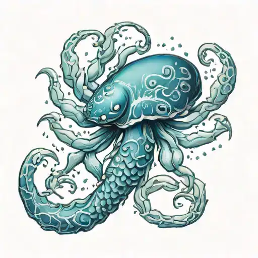 Zodiac Sign Cancer With Sea