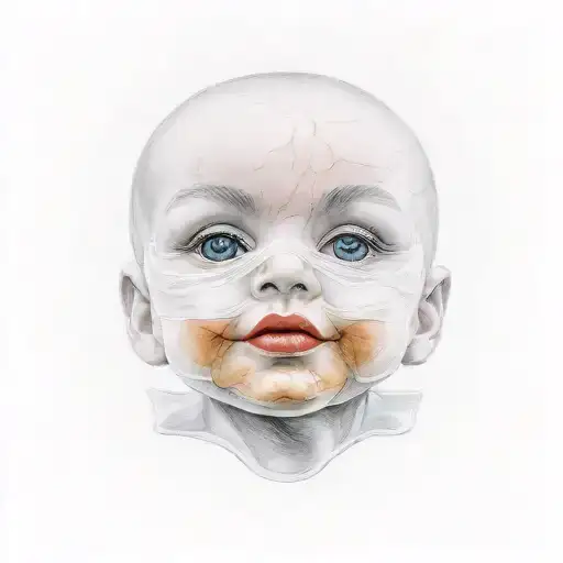 Baby Doll Head With Mask