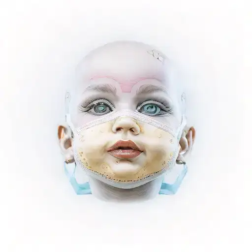 Baby Doll Head With Mask