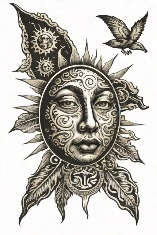 Sun With Face