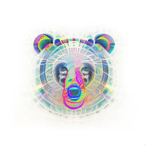 Abstract Bear Seamless Pattern