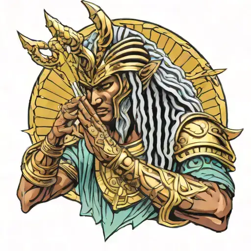 Shaka Knight Of Virgo From Saint Seya Praying 1986