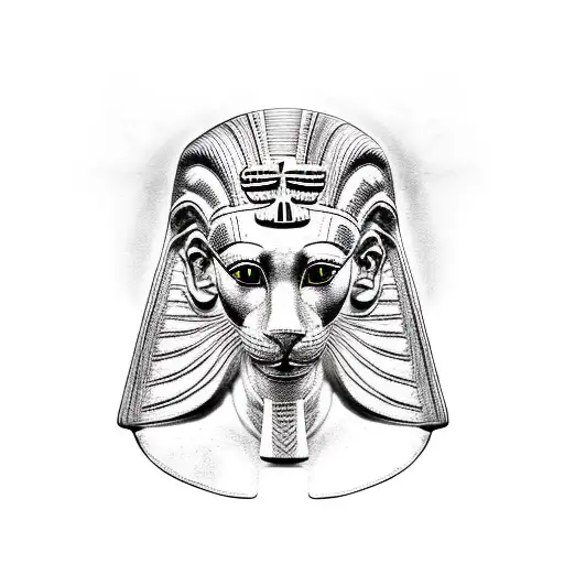 Egyptian Godess Sekhmet With Lioess Head