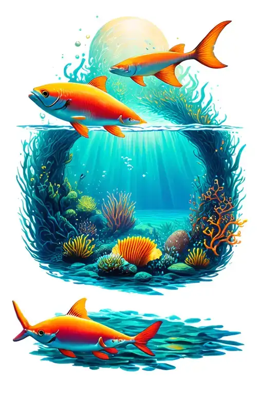 Underwater Ocean Scene