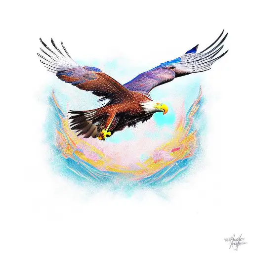 Flying Eagle In Chaos