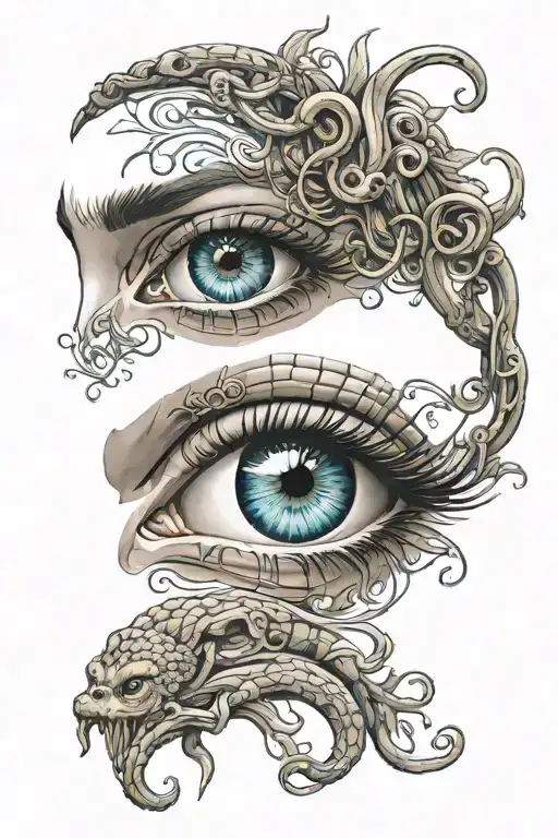 Medusa Head Scar On Eye