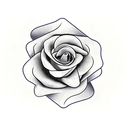 Dice With Card And Roses