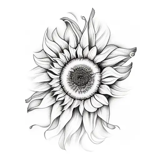 Iris Sunflower And Violet