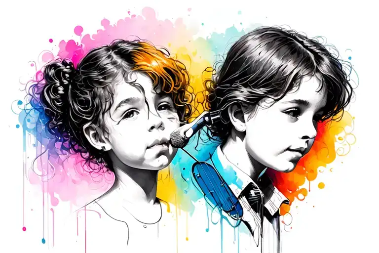 Boy And Girl Music Sketch