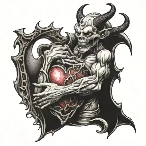 Demon Holding Heart
