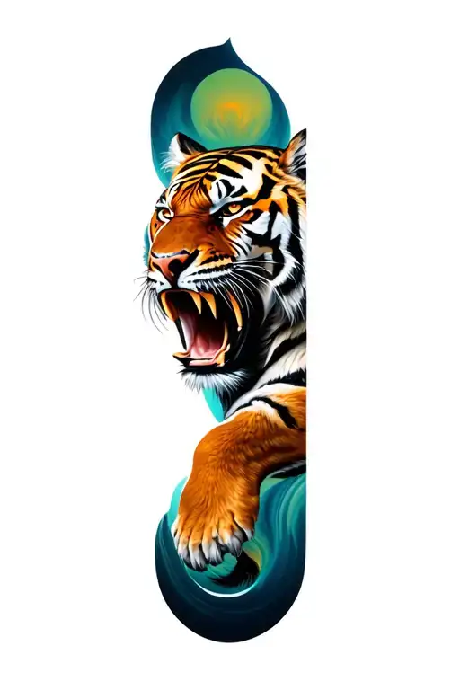 Roaring Tiger Head