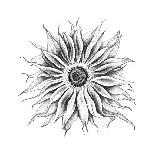Sunflower With Cross
