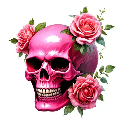 Broosher Pink Skull Gerrier