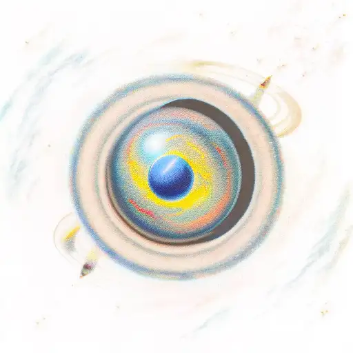 Cute Vibrant Planet Saturn That Is Symbolic Of Capricorn