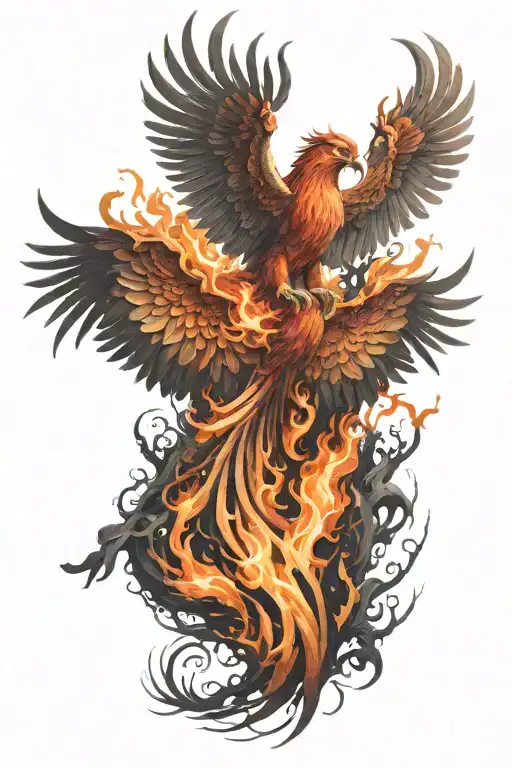 Phoenix Rising From The Ashes