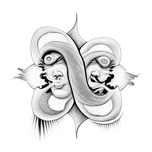 Truth And Lie Yin And Yang Love And Hate Evil And Good