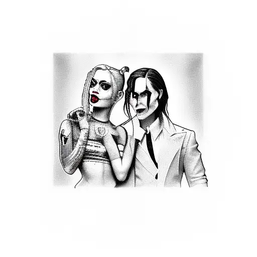 Harley Quinn And Jared Leto The Joker Promiscuous Grunge Aesthetic