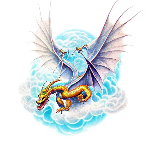 Dragon With Angel Wings