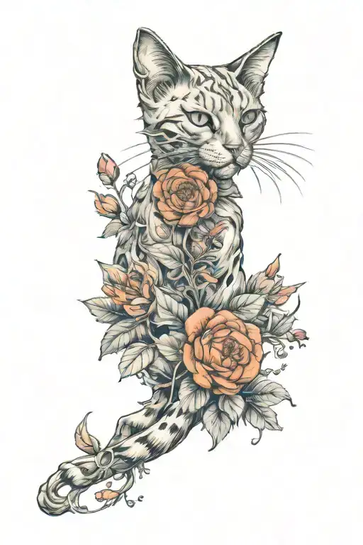 Dead Cat Flowers Sprout Coming