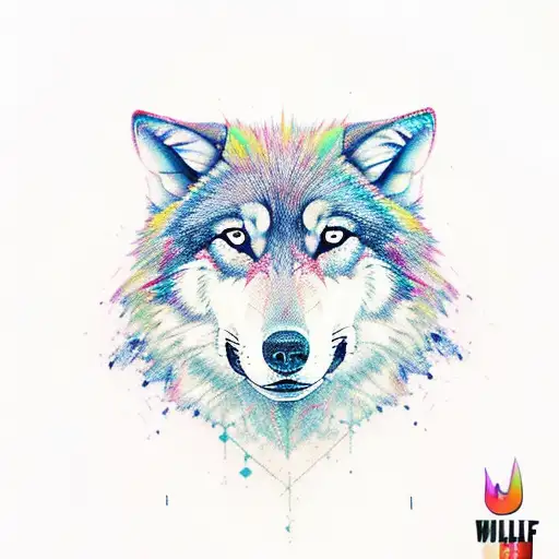 Colorful Wolf