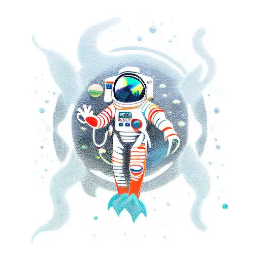 Spaceman Under Water