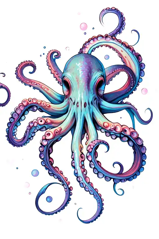 Octopus With Weapon Symnolizing Knowledge