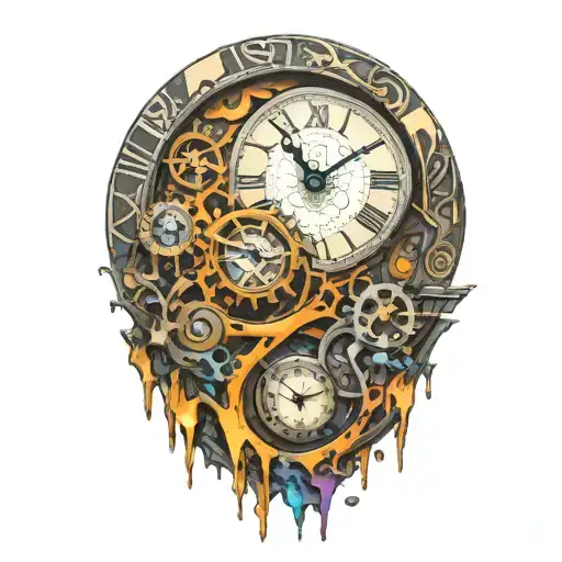 Grafitti Clock With Mechanism