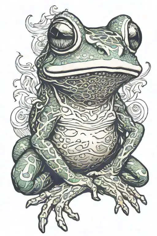 Kaeru Frog Smoking