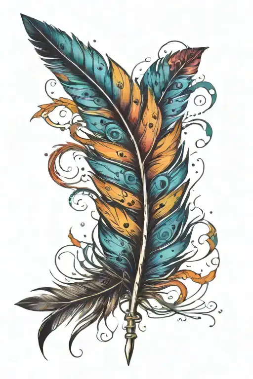 Chakra Feather Full Color