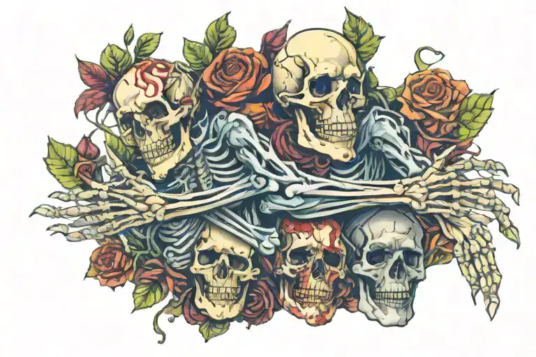 Skeleton Arm And Zombie Arm