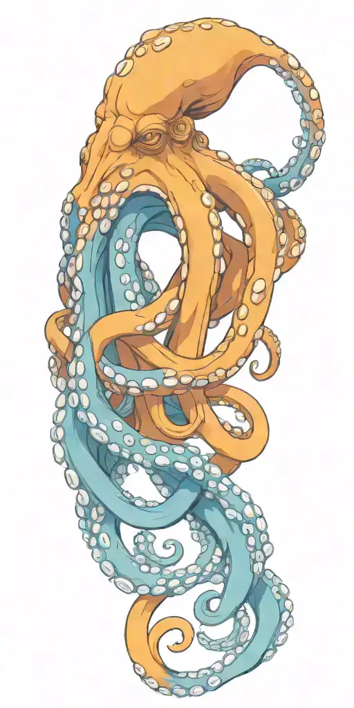 Huge Octopus Holding Hands