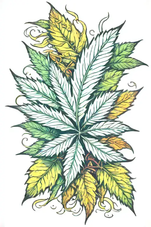 Healing Marijuana Leaf Morphing