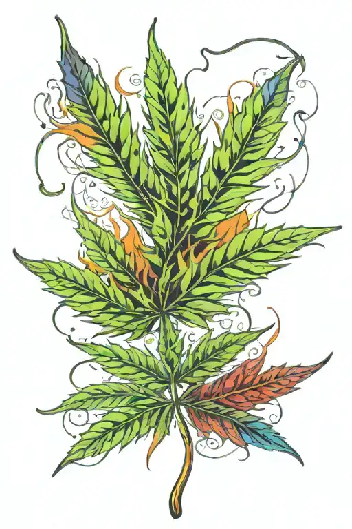 Healing Marijuana Leaf