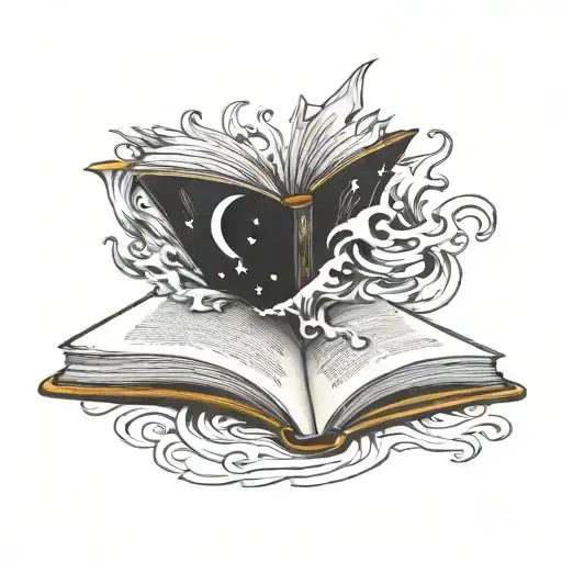 Open Book Blank Space