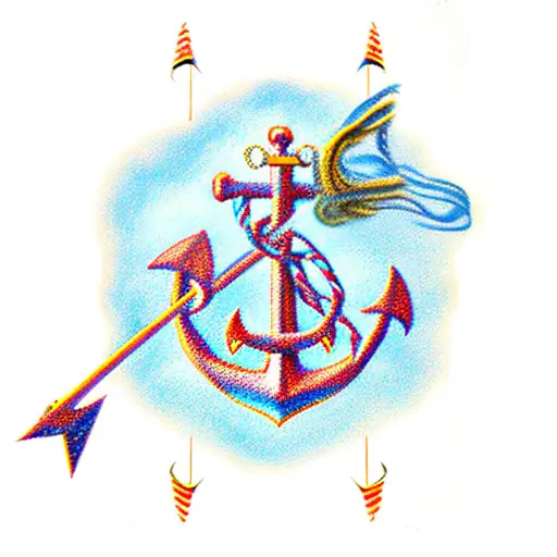 Sagittarius With Anchor