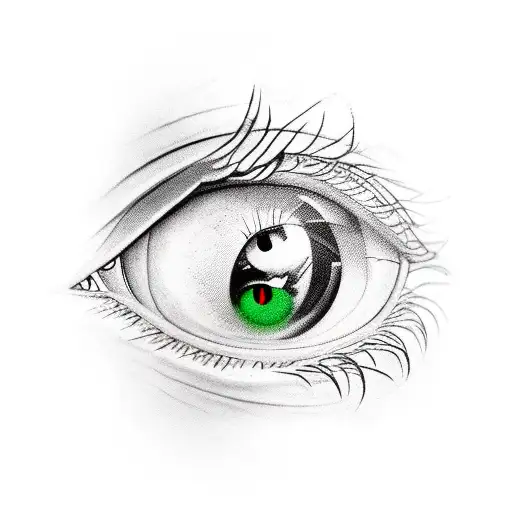 Lots Of Eyes In Black And Red Colors