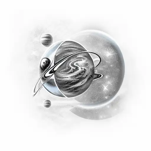 Space Planets Stars Ufo