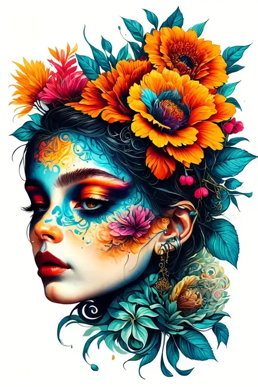 Creative Tattoo Design Combining