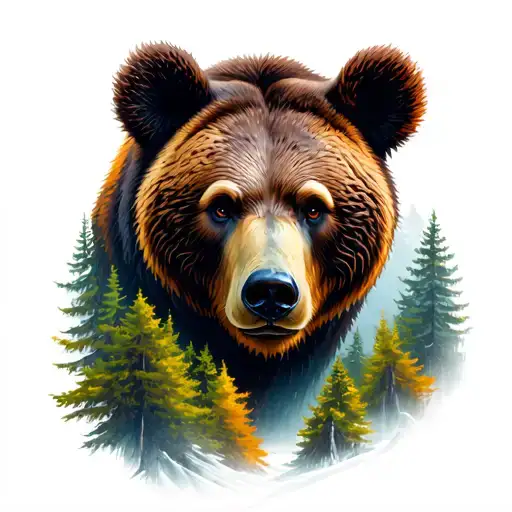 Bear And Forest