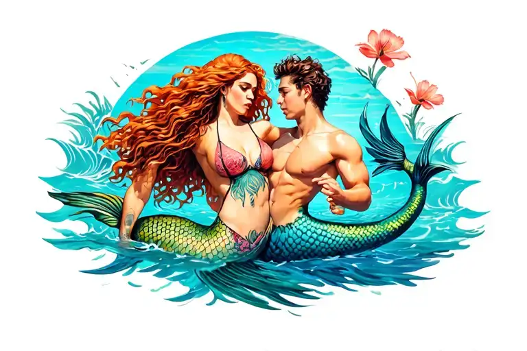 Mermaid Fuck Man Wearing Woman Swimsuit
