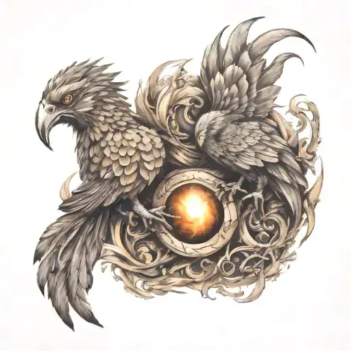 Two Baby Pheonix As A Scorpio And Pisces Zodiac Sign