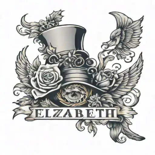 The Word 'Elizabeth' Incorporated Symbolizing