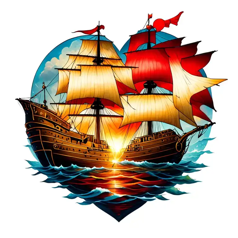 Ship With A Heart Mystical